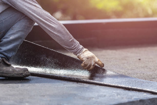 Professional Exterior Waterproofing technician working in Montpelier, IN